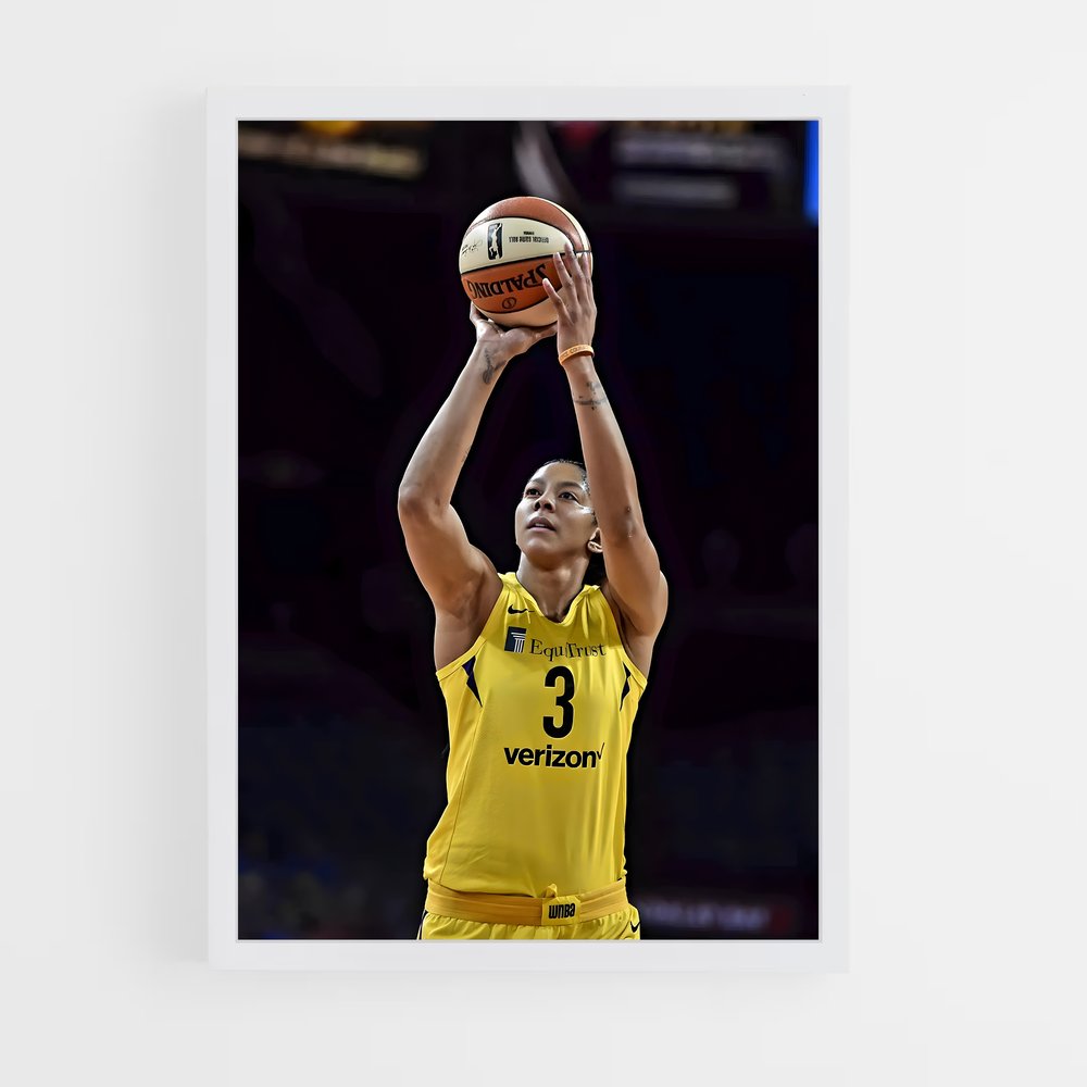 Poster Candace de parker – affiche Basketball (vue 3)